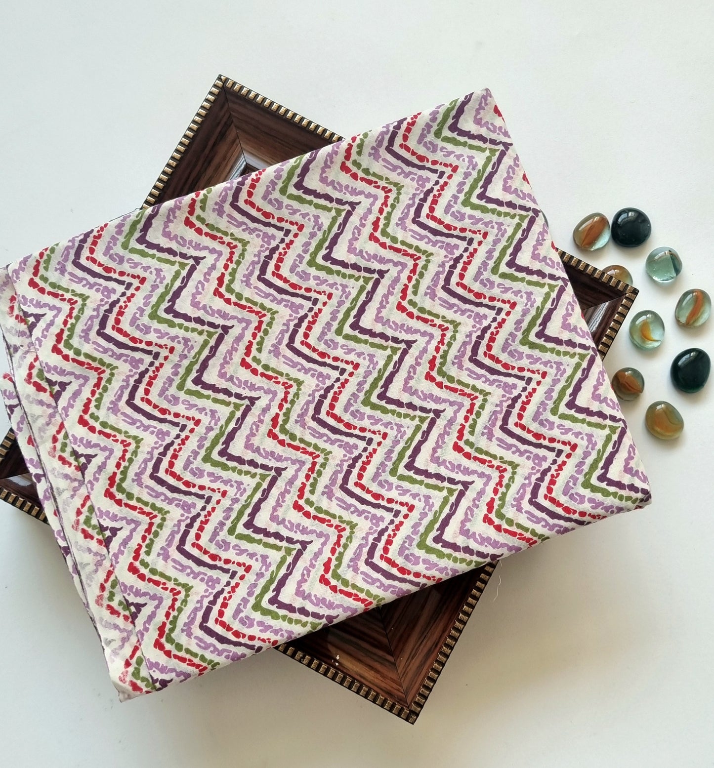 Cotton Kurta Fabric (2.5 Meters) | and Printed Cotton Pyjama (2.5 Meters) | Unstitched Combo Set