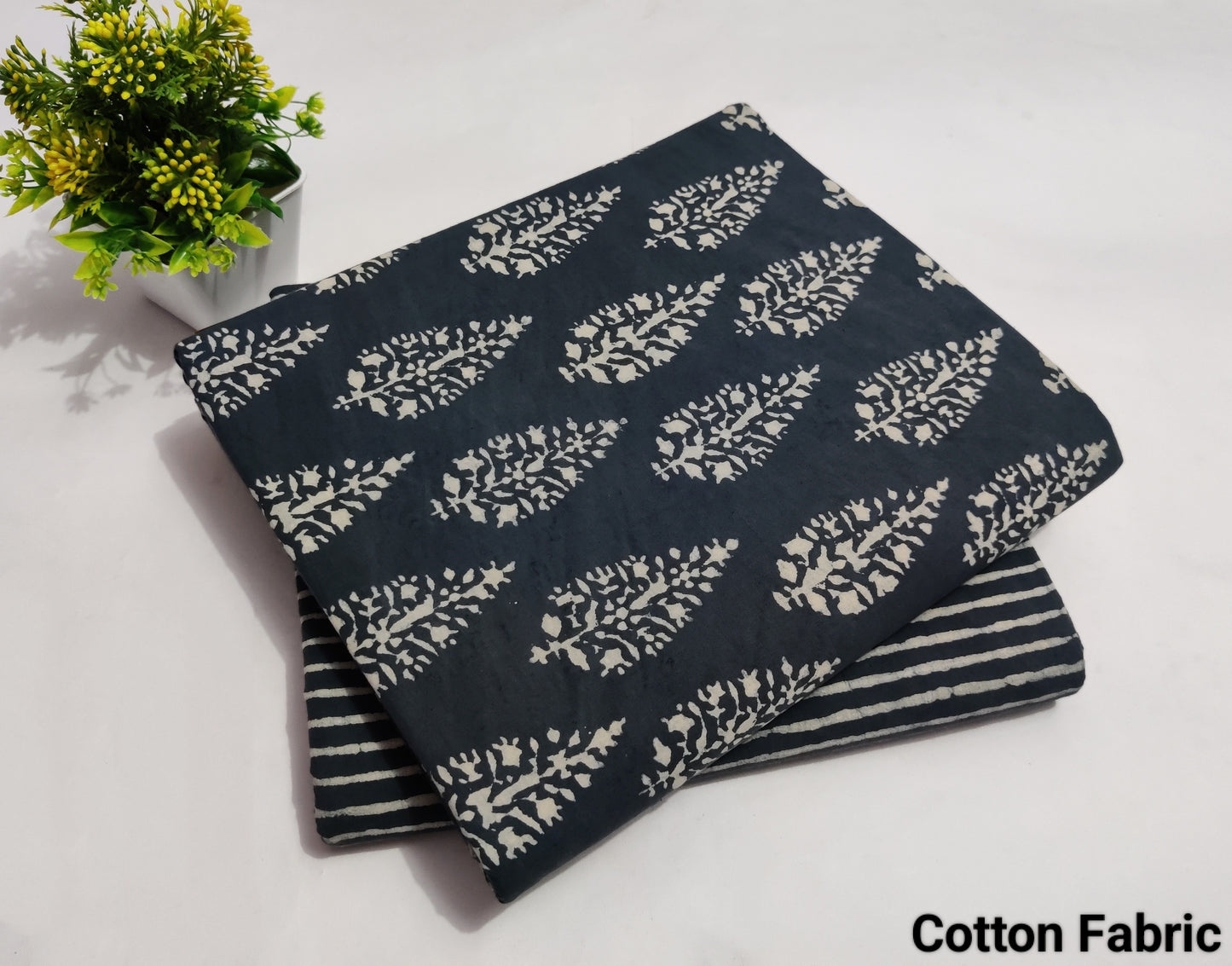 Block Printed Pure Cotton Combo Fabric set