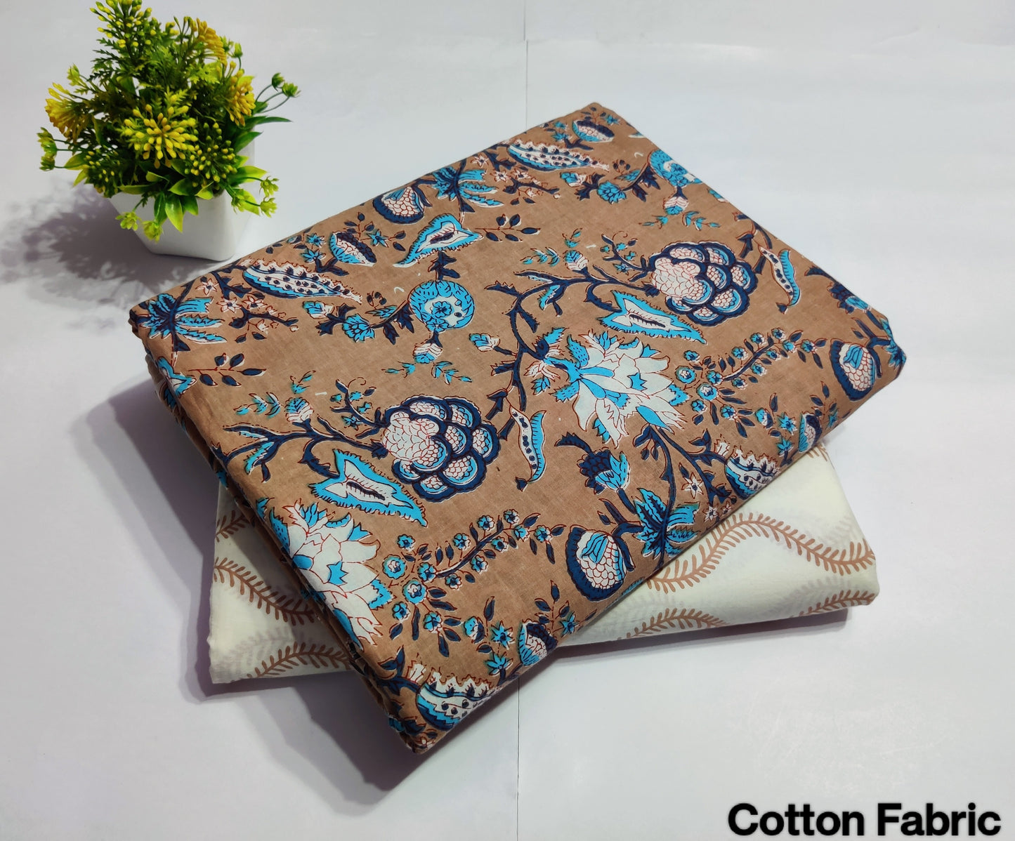 Block Printed Pure Cotton Combo Fabric set