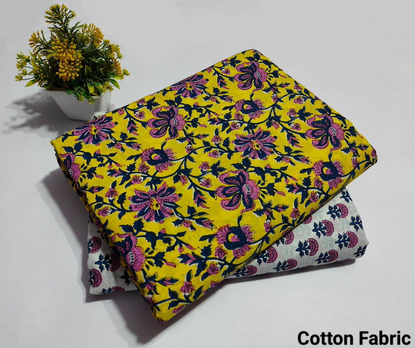 Block Printed Pure Cotton Combo Fabric set