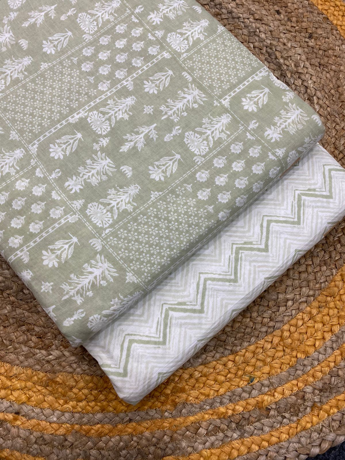 Jaipuri Printed Pure Cotton Combo Fabric set