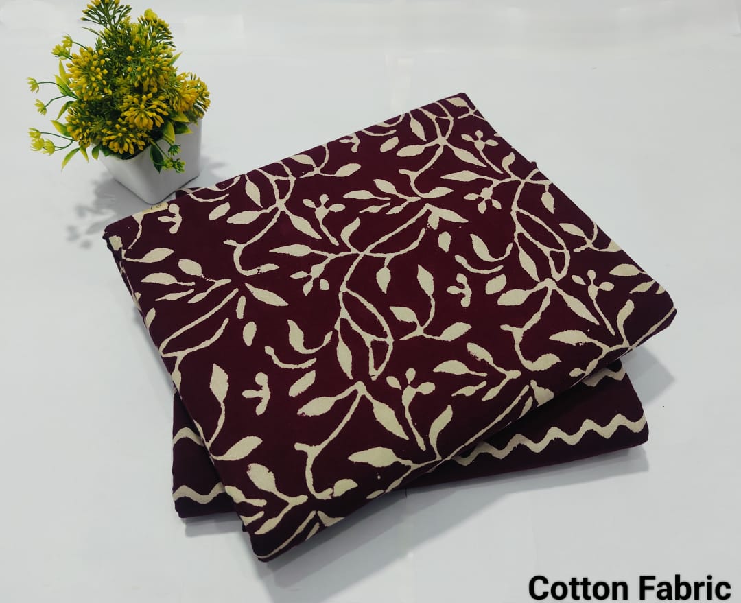 Green Printed Pure Cotton Combo Fabric set