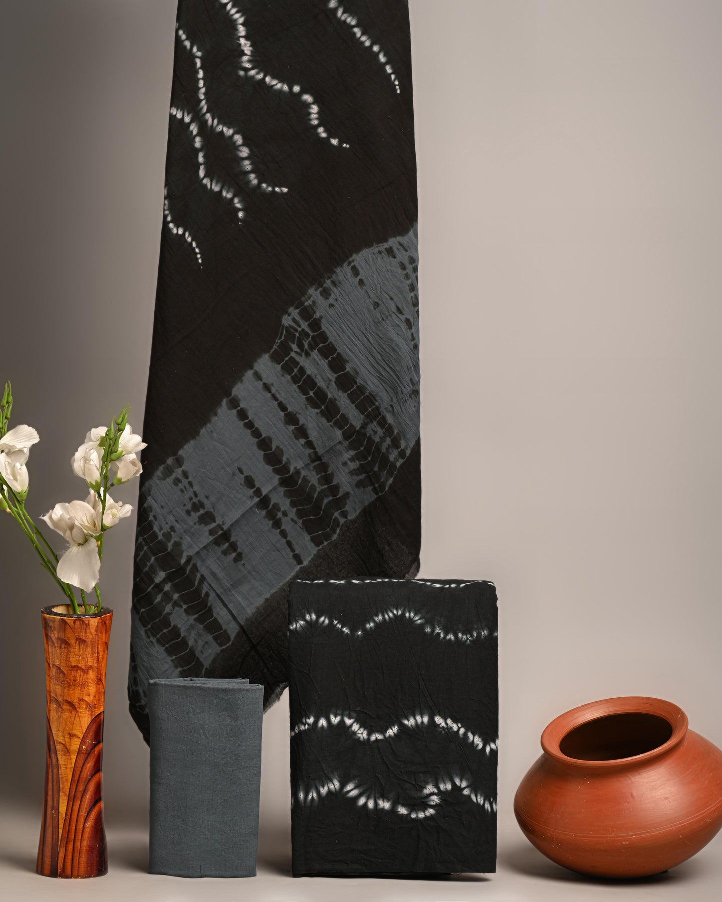 Designer Hand Block Print Pure Cotton Suit With Cotton Mulmul Dupatta