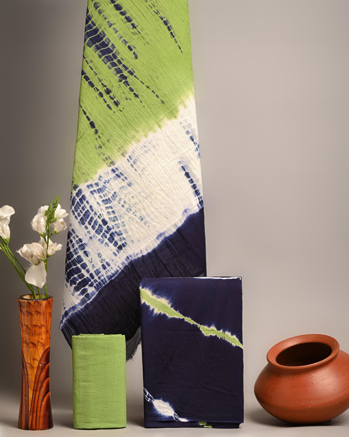 Rajasthani Hand Block Print Pure Cotton Suit With Cotton Mulmul Dupatta