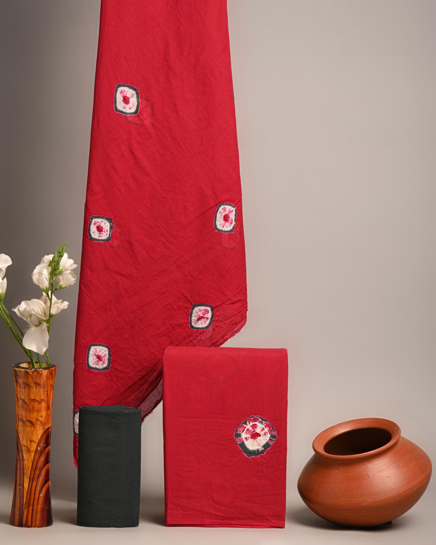 Pure Cotton Suits With Cotton Mulmul Dupatta