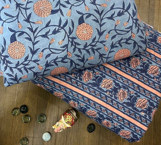 Traditional Printed Pure Cotton Combo Fabric set