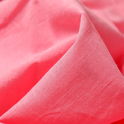 Cotton Slub Baby Pink Kurta Fabric (2.5 Meters) | and Plain Dyed Pure Cotton Pyjama (2.5 Meters)