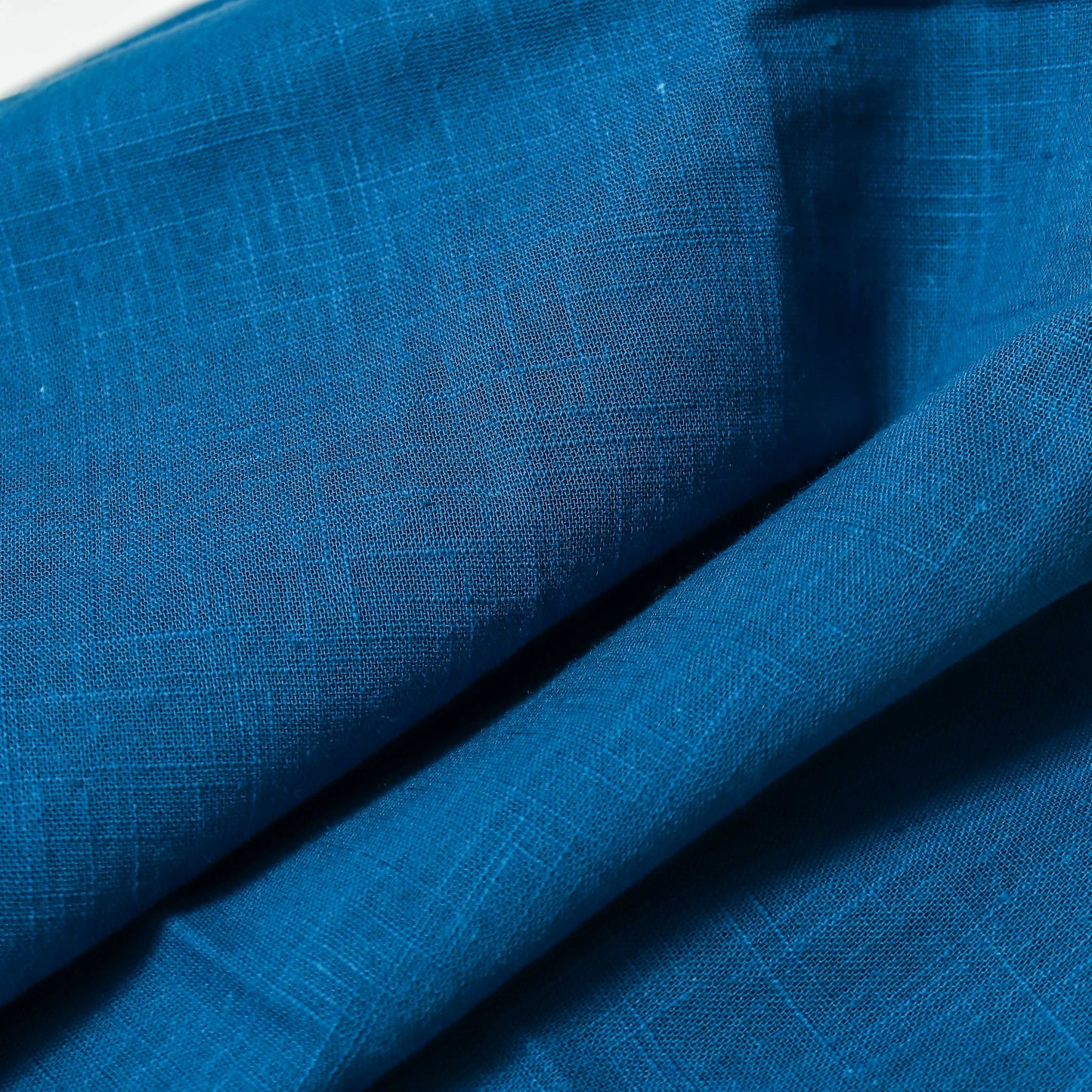 Cotton Slub Tea Blue Kurta Fabric (2.5 Meters) | and Plain Dyed Pure Cotton Pyjama (2.5 Meters)