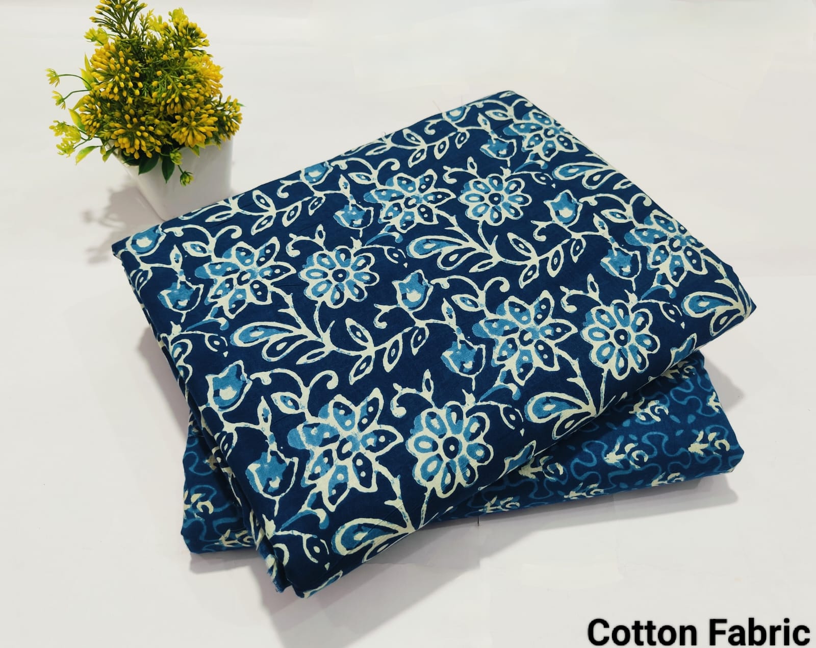 Indigo Printed Pure Cotton Combo Fabric set – Rajasthan Fabric And Textiles