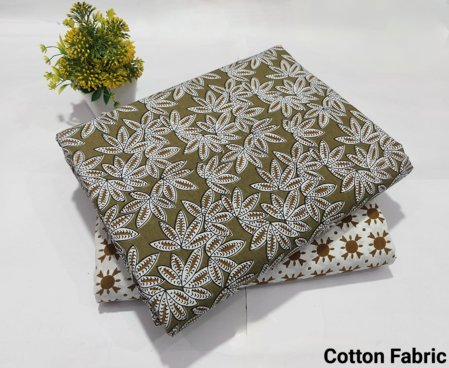 Flower Printed Pure Cotton Combo Fabric set