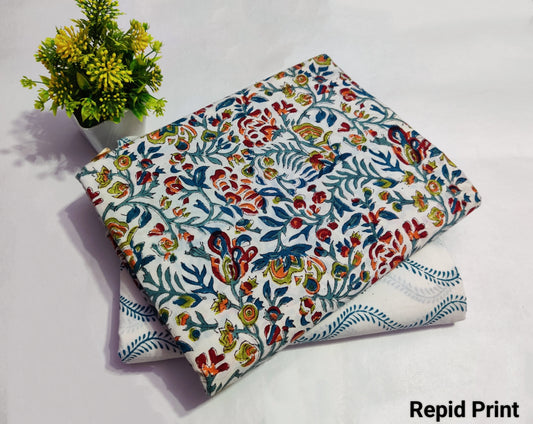 Rapid Printed Pure Cotton Combo Fabric set