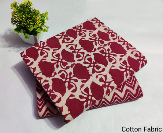 Block Printed Pure Cotton Combo Fabric set