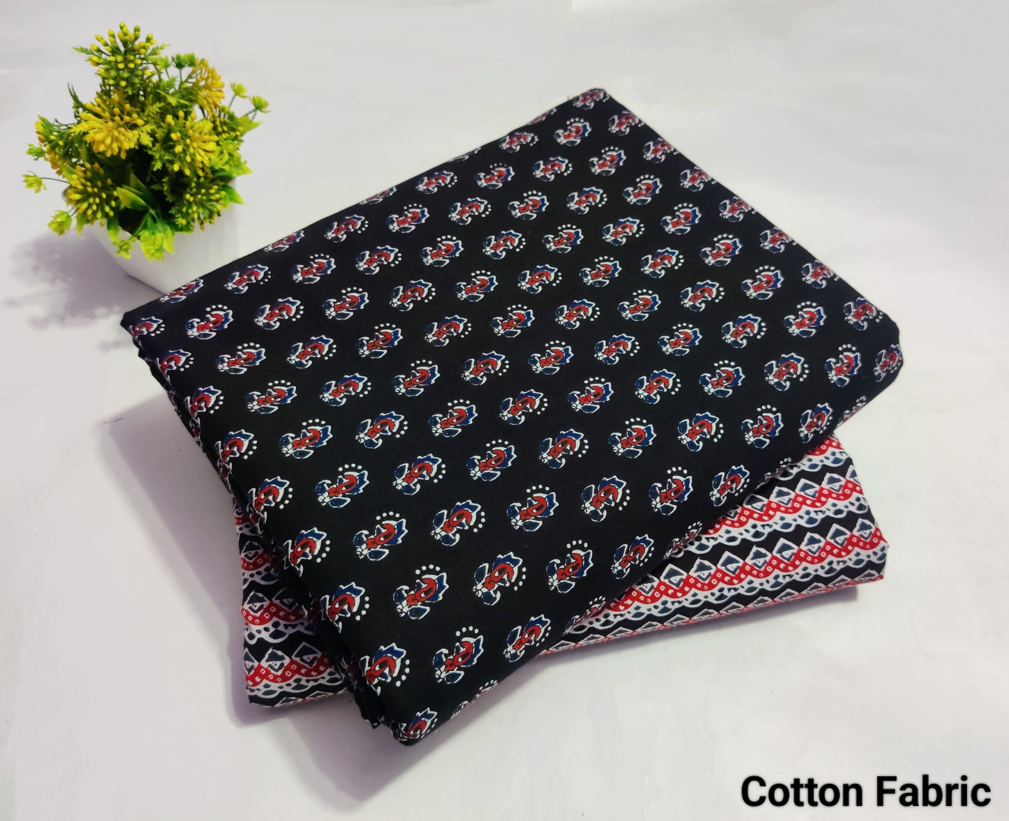 Block Printed Pure Cotton Combo Fabric set