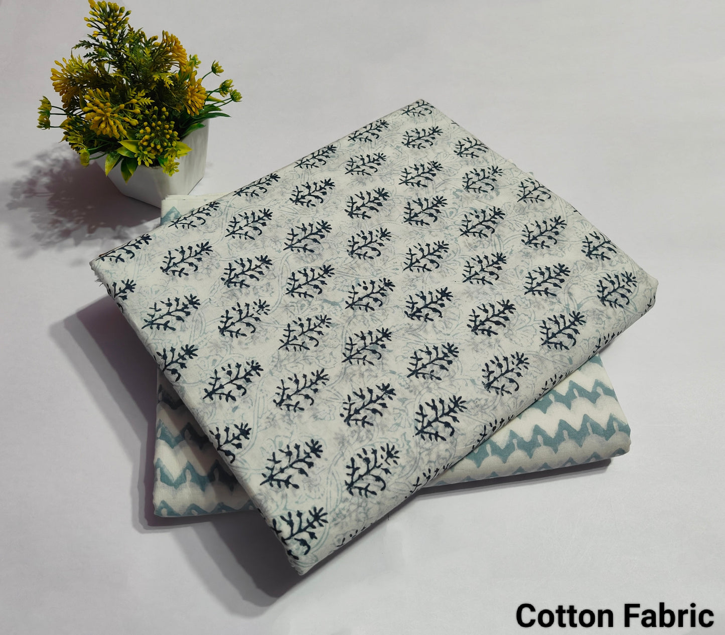 Block Printed Pure Cotton Combo Fabric set