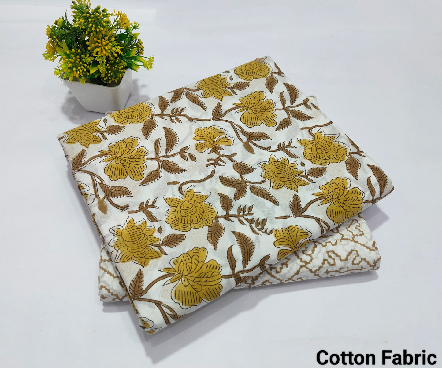 Block Printed Pure Cotton Combo Fabric set