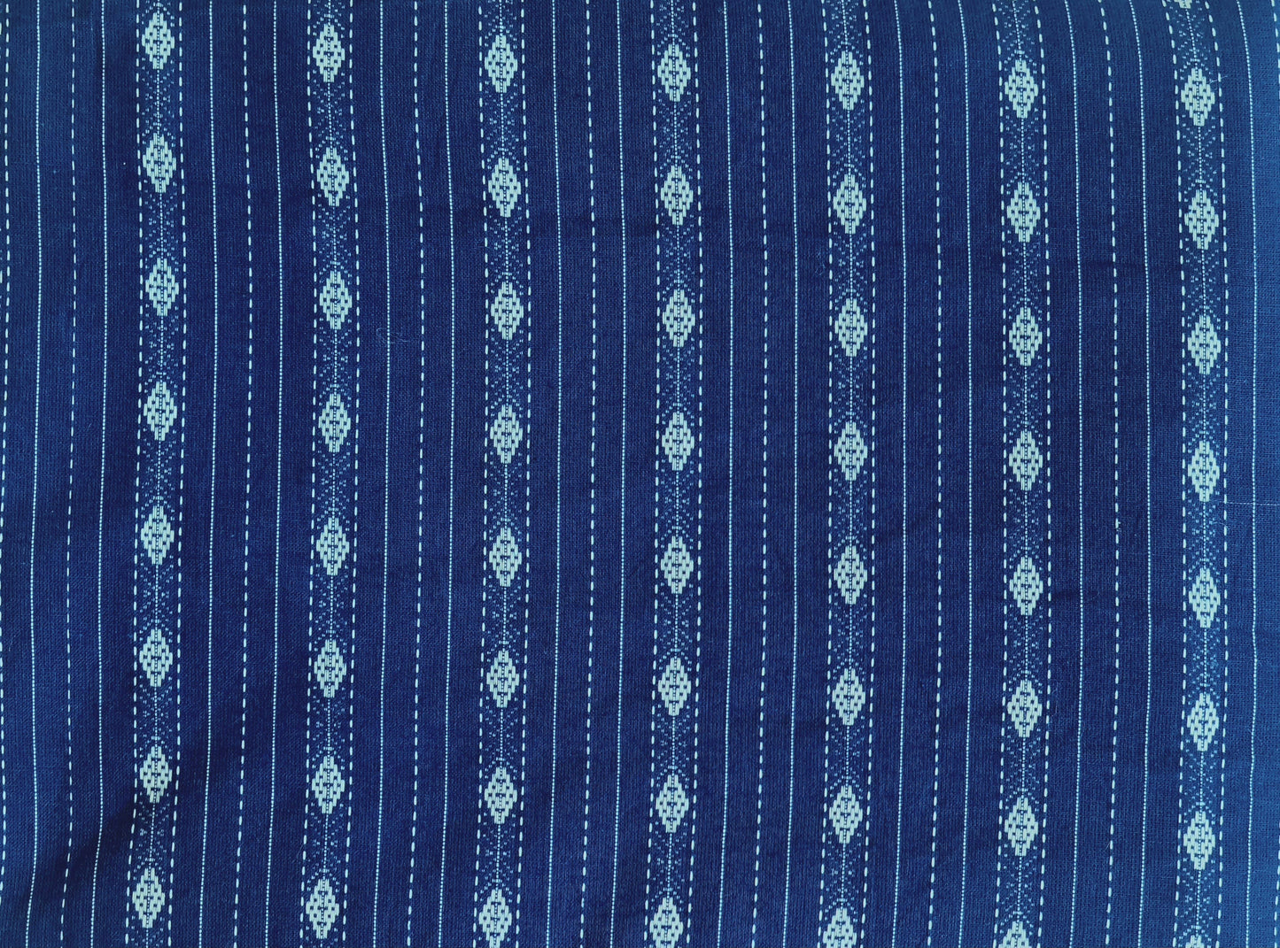 Pure Cotton Kantha Work Kurta Fabric (2.5 Meters) | and Plain Dyed Cotton Pyjama (2.5 Meters) | Unstitched Combo Set