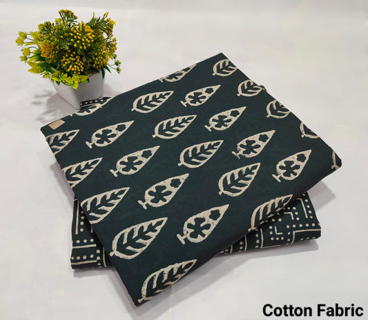 Block Printed Pure Cotton Combo Fabric set